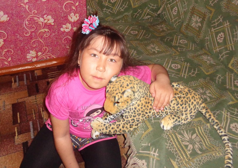 Алина Шелухина (7 лет), д.Малый Тебисс